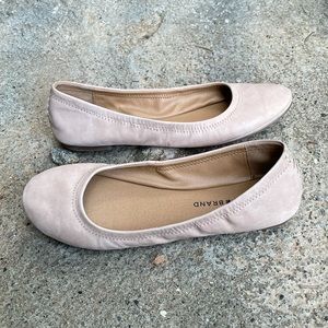 NWOT Lucky Brand Nude Ballet Flats Size 8